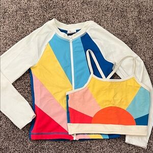Hanna Andersson Colorful Kids Swim Rashguard Set